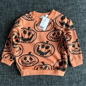 NWT H&M Kid’s Pumpkin Sweater Size 3-4